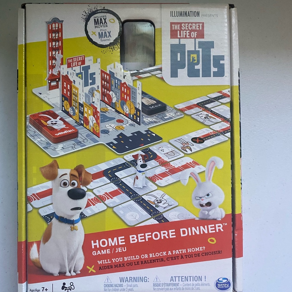 The Secret Life of Pets Home Before Dinner Board Game